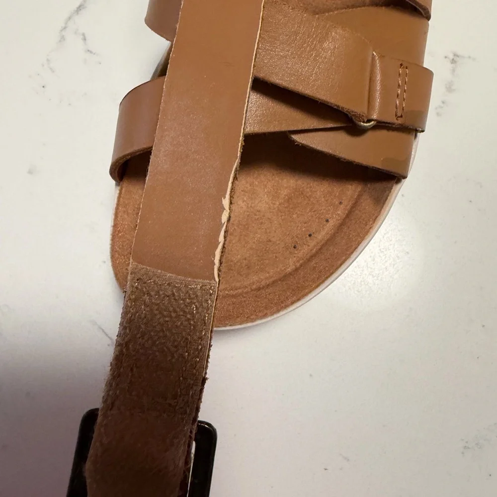 Women's OTBT TERESA Tan Wedge Sandals SIZE 7 EUC - Picture 7 of 8